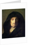 The Artist's Mother by Rembrandt Harmensz. van Rijn
