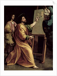 St. Luke Painting the Virgin by Sanzio of Urbino Raphael
