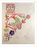 Floral design for the House of Lords' Library by Augustus Welby Northmore Pugin