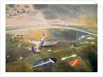R.A.F. planes on an airfield, 1942 by Eric Ravilious