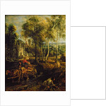 An Autumn Landscape with a view of Het Steen in the Early Morning, c.1636 by Peter Paul Rubens