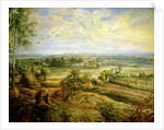 An Autumn Landscape with a view of Het Steen in the Early Morning, c.1636 by Peter Paul Rubens