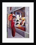 Woman with Umbrella in Front of a Hat Shop, 1914 by August Macke