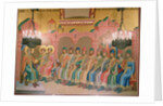 St. Vladimir, Grand Duke of Kiev and his Sons, mural by Palekh masters in the Faceted Chamber, 1882 by School Russian