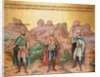 Grand Princes Rurik, Igor and Sviatoslav, mural by Palekh masters in the Faceted Chamber, 1882 by School Russian