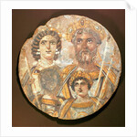 Tondo: Panel of the family of Septimius Severus, c.200 AD by Roman Period Egyptian