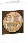 Tondo: Panel of the family of Septimius Severus, c.200 AD by Roman Period Egyptian