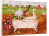 Geese in Bathtub, 1998 by E.B. Watts