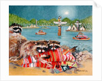 Racoons, 2000 by E.B. Watts
