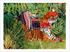 Tiger family with Thai Clothes, 2004 by E.B. Watts