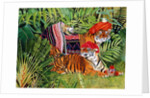 Tiger family with Thai Clothes, 2004 by E.B. Watts