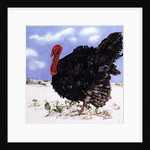 Black Turkey with Snow Berries, 1996 by E.B. Watts
