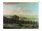 View of Belvoir Castle from the South West, with Belvoir Hunt in Full Cry, 1730 by Thomas Badeslade