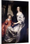 John Manners as a boy with his mother Frances, Countess of Rutland, c.1646 by Daniel Mytens