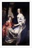 John Manners as a boy with his mother Frances, Countess of Rutland, c.1646 by Daniel Mytens