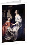 John Manners as a boy with his mother Frances, Countess of Rutland, c.1646 by Daniel Mytens