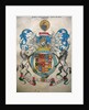 The Coat of Arms of Francis, 6th Earl of Rutland by English School