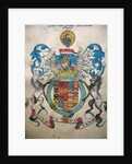 The Coat of Arms of Francis, 6th Earl of Rutland by English School