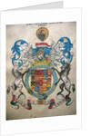 The Coat of Arms of Francis, 6th Earl of Rutland by English School