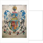 The Coat of Arms of Francis, 6th Earl of Rutland by English School