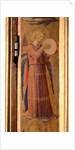 Angel Playing a Tambourine, detail from the Linaiuoli Triptych, 1433 by Fra (c.1387-1455) Angelico