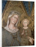 Maesta, detail of the Madonna and Child, 1315 by Simone Martini