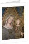 Maesta, detail of the Madonna and Child, 1315 by Simone Martini