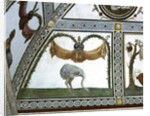 The 'Camera con Fregio di Amorini' detail of an ostrich, 1520's by Giulio Romano