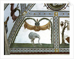 The 'Camera con Fregio di Amorini' detail of an ostrich, 1520's by Giulio Romano