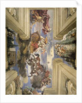 The 'Sala di Aurora' detail of the ceiling depicting Dawn's chariot, 1621 by Guercino