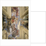 The 'Sala di Aurora' detail of the ceiling depicting Dawn's chariot, 1621 by Guercino