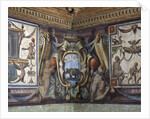 The 'Sala del Granduca di Toscana' detail of the frieze depicting the signs of the zodiac, the rhinoceros, 1564-75 by Nanni di B. Bigio & Bartolomeo Ammannati