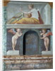 The 'Sala delle Prospettive' detail of trompe l'oeil niche depicting the goddess Juno with a peacock, 1518-19 by Baldassarre (and workshop) Peruzzi
