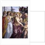 The 'Sala delle Nozze di Alessandro e Rossana' and Roxanne) detail of the daughters of Darius III, c.1513 by Giovanni Antonio Bazzi Sodoma