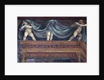 The 'Sala delle Nozze di Alessandro e Rossana' and Roxanne) detail of putti playing under the bed canopy, c.1513 by Giovanni Antonio Bazzi Sodoma