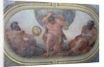 Hercules Supporting the World Flanked by Euclid and Ptolemy by Annibale Carracci