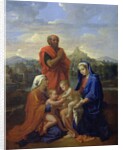 The Holy Family with St. John, St. Elizabeth and St. Joseph Praying, 1656 by Nicolas Poussin