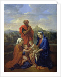 The Holy Family with St. John, St. Elizabeth and St. Joseph Praying, 1656 by Nicolas Poussin