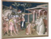 The Saint Prophesizes to Totila King of the Goths, detail from the Life of Saint Benedict, in the Sacristy, 1387 by Aretino Luca Spinello or Spinelli