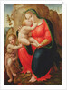 Madonna with Child and St John in a Landscape by Francesco Granacci
