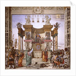 St. Philip exorcizing the demon from the temple of Mars, south wall of Strozzi Chapel, c.1497-1502 by Filippino Lippi