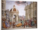 North wall of Strozzi Chapel, The raising of Drusiana by St. John the Evangelist, c.1457-1502 by Filippino Lippi
