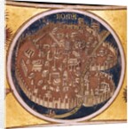 Perspective map of Rome with the monuments of antiquity, 1414 by Taddeo di Bartolo