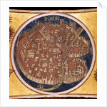 Perspective map of Rome with the monuments of antiquity, 1414 by Taddeo di Bartolo