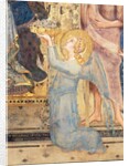 Maesta: Angel Offering Flowers to the Virgin, 1315 by Simone Martini