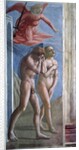 Adam and Eve hunt out of Heaven. by Tommaso Masaccio