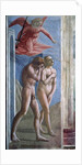 Adam and Eve hunt out of Heaven. by Tommaso Masaccio