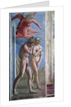 Adam and Eve hunt out of Heaven. by Tommaso Masaccio