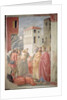 St. Peter Distributing the Common Goods of the Church and the Death of Ananias, c.1427 by Tommaso Masaccio