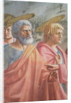 Tribute Money: St Peter commanded by Christ to catch a fish, also St. John the Evangelist, c.1427 by Tommaso Masaccio